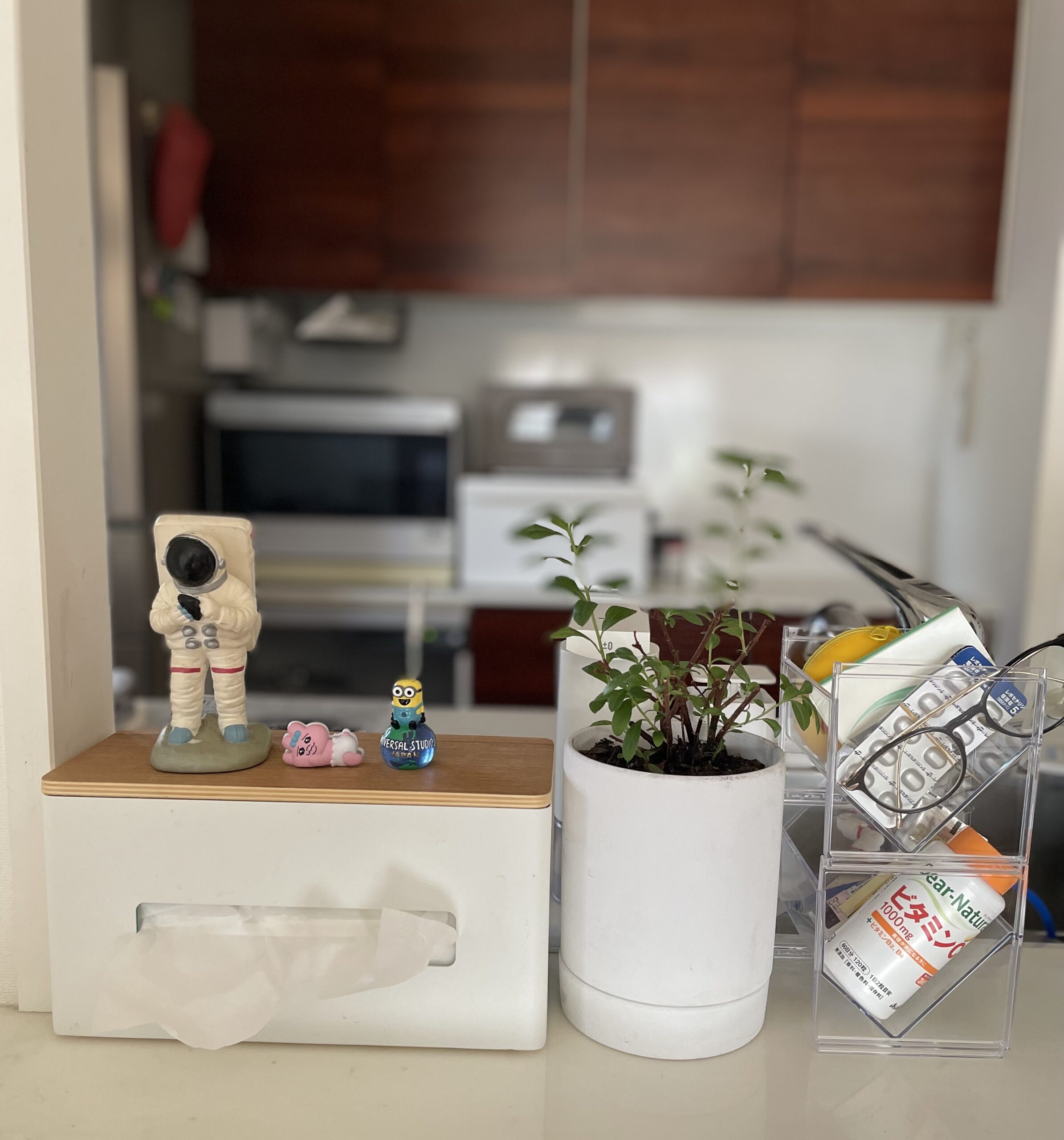 福福岡　整理収納アドバイザー　トトノウラボ キッチンカウンター　日常の風景