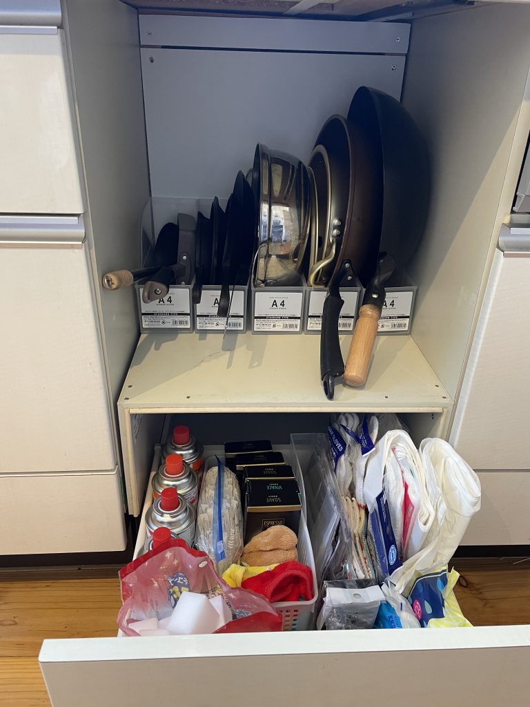 福岡　整理収納アドバイザー　トトノウラボ　キッチン　収納　引き出しの中　アフター