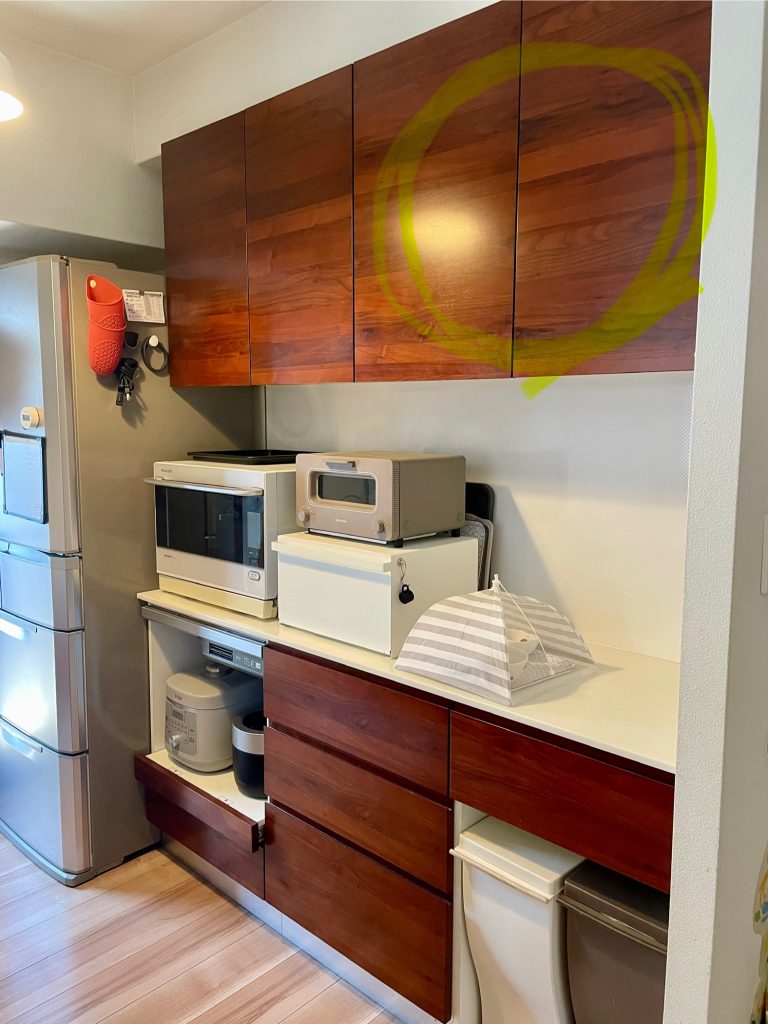 福岡　整理収納アドバイザー　キッチン　食材ストック場所　吊り戸