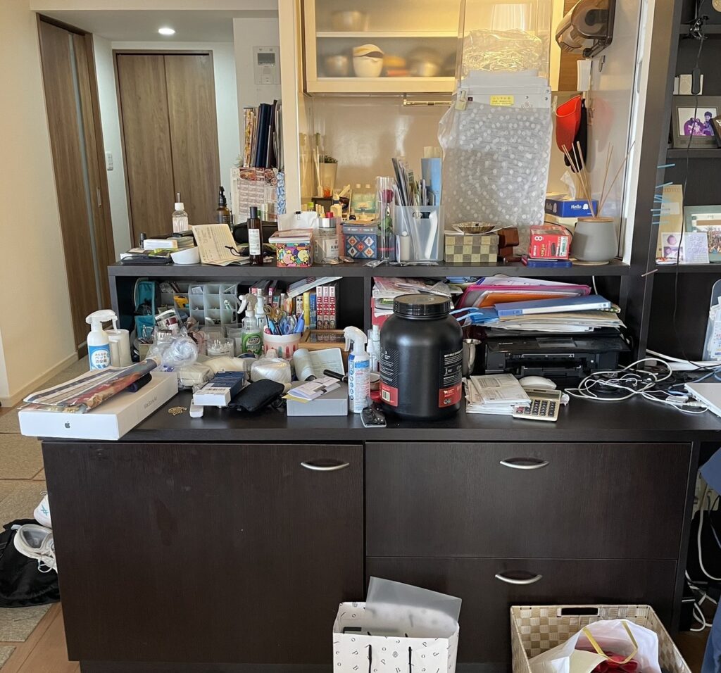 片付け　キッチンカウンター　福岡　整理収納アドバイザー　トトノウラボ